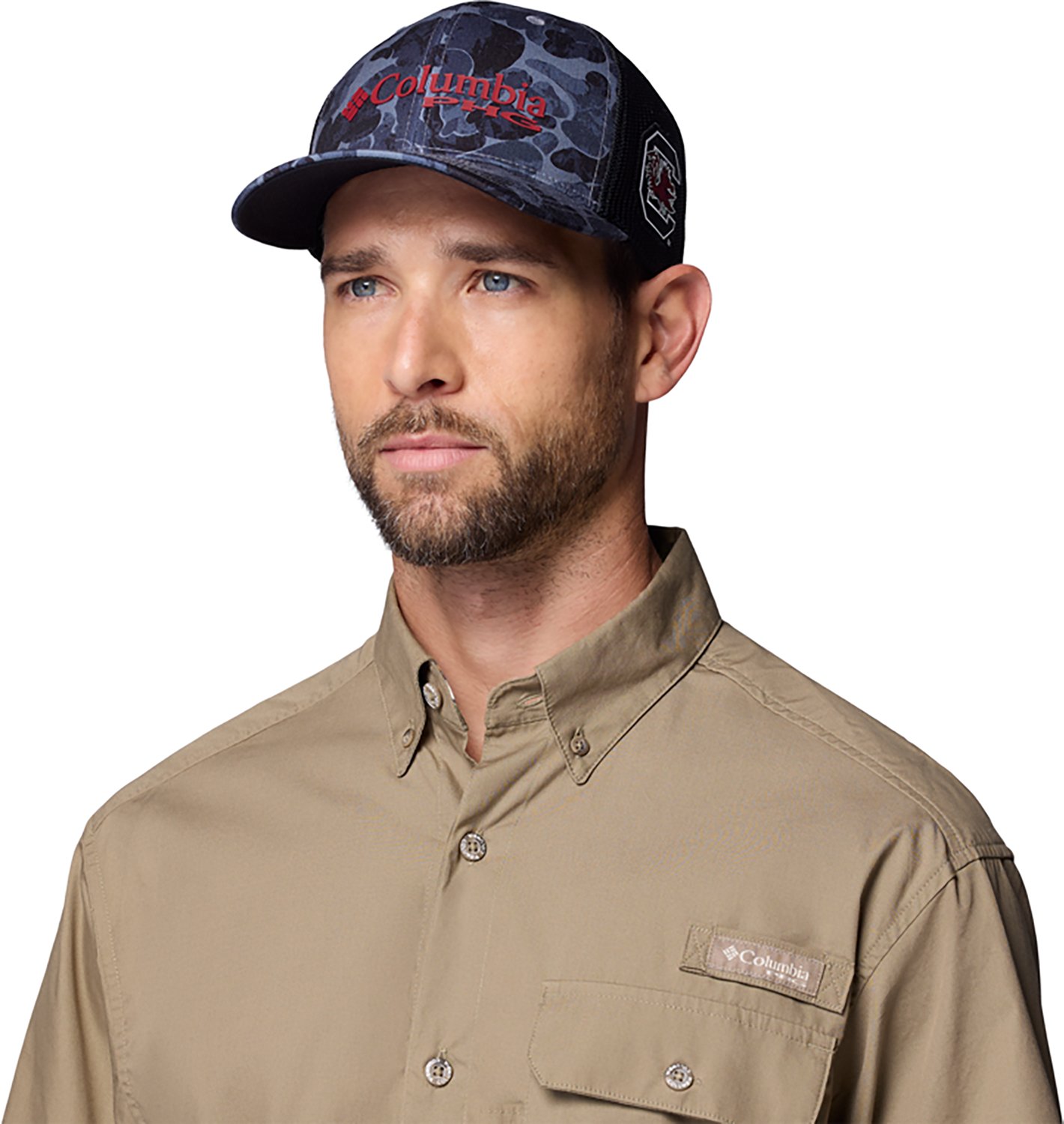 Columbia Sportswear University of South Carolina PHG Camo Mesh Ball Cap - view number 3