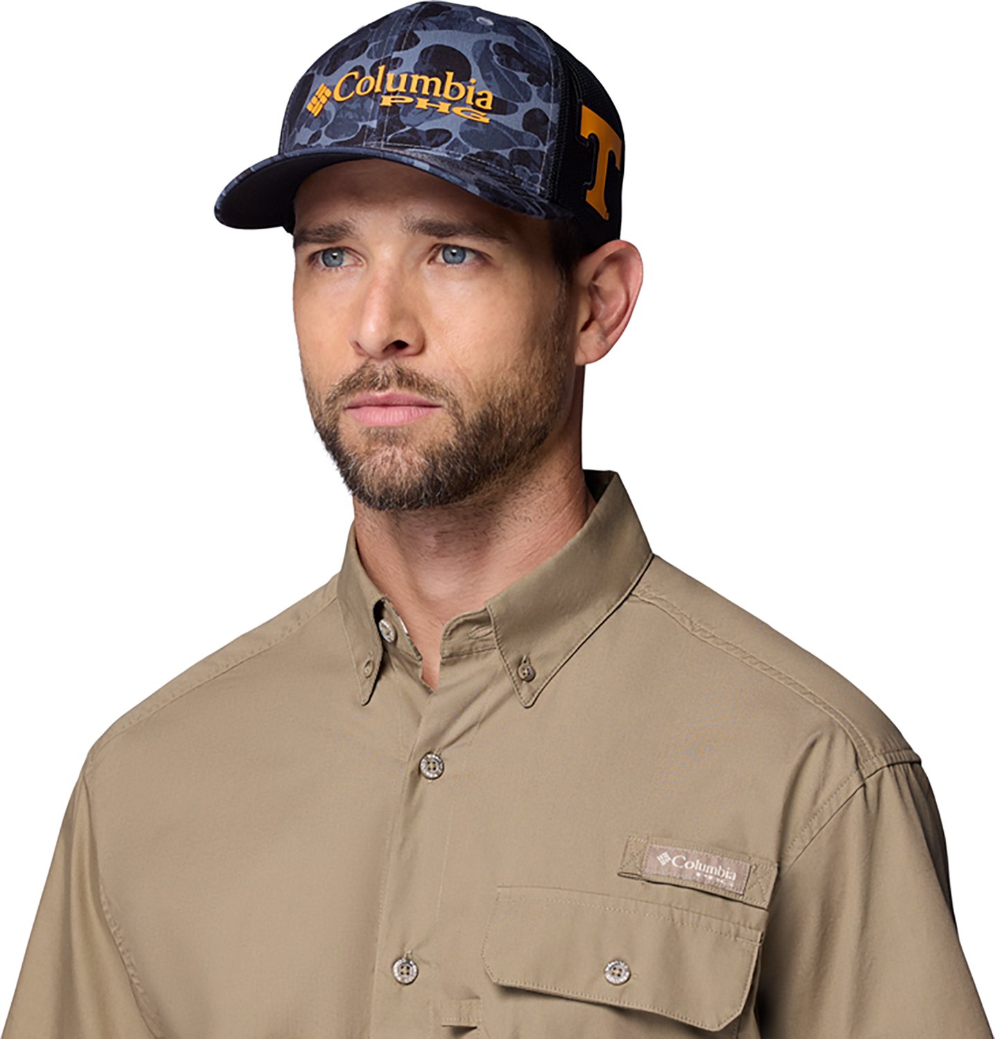 Columbia Sportswear University of Tennessee PHG Camo Mesh Ball Cap - view number 3