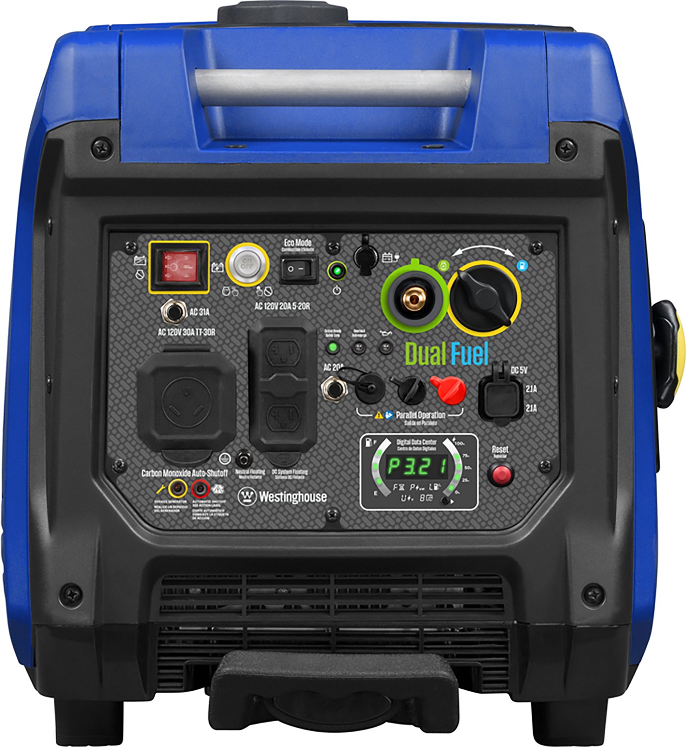 Westinghouse 5,000W Gas and Propane Dual Fuel Inverter Generator with Remote Electric Start - view number 3