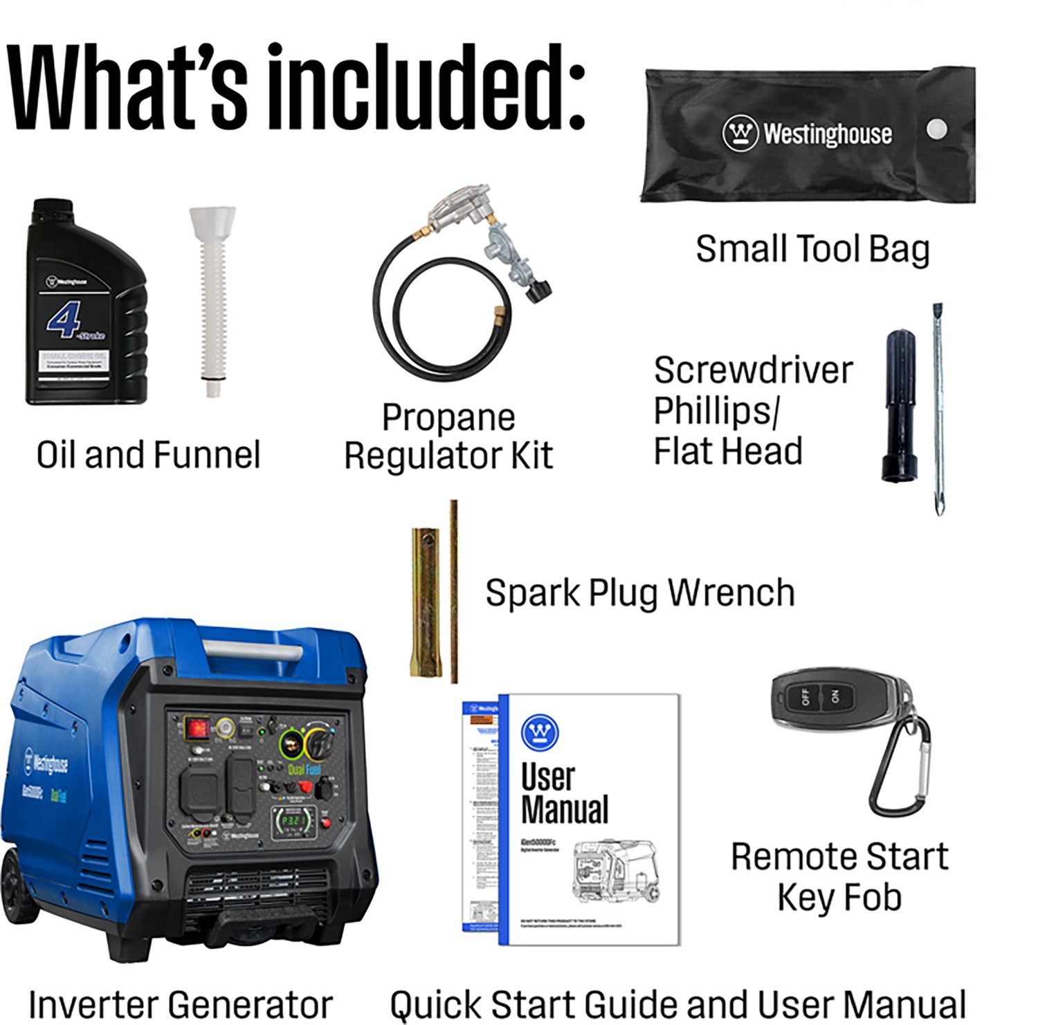 Westinghouse 5,000W Gas and Propane Dual Fuel Inverter Generator with Remote Electric Start - view number 5