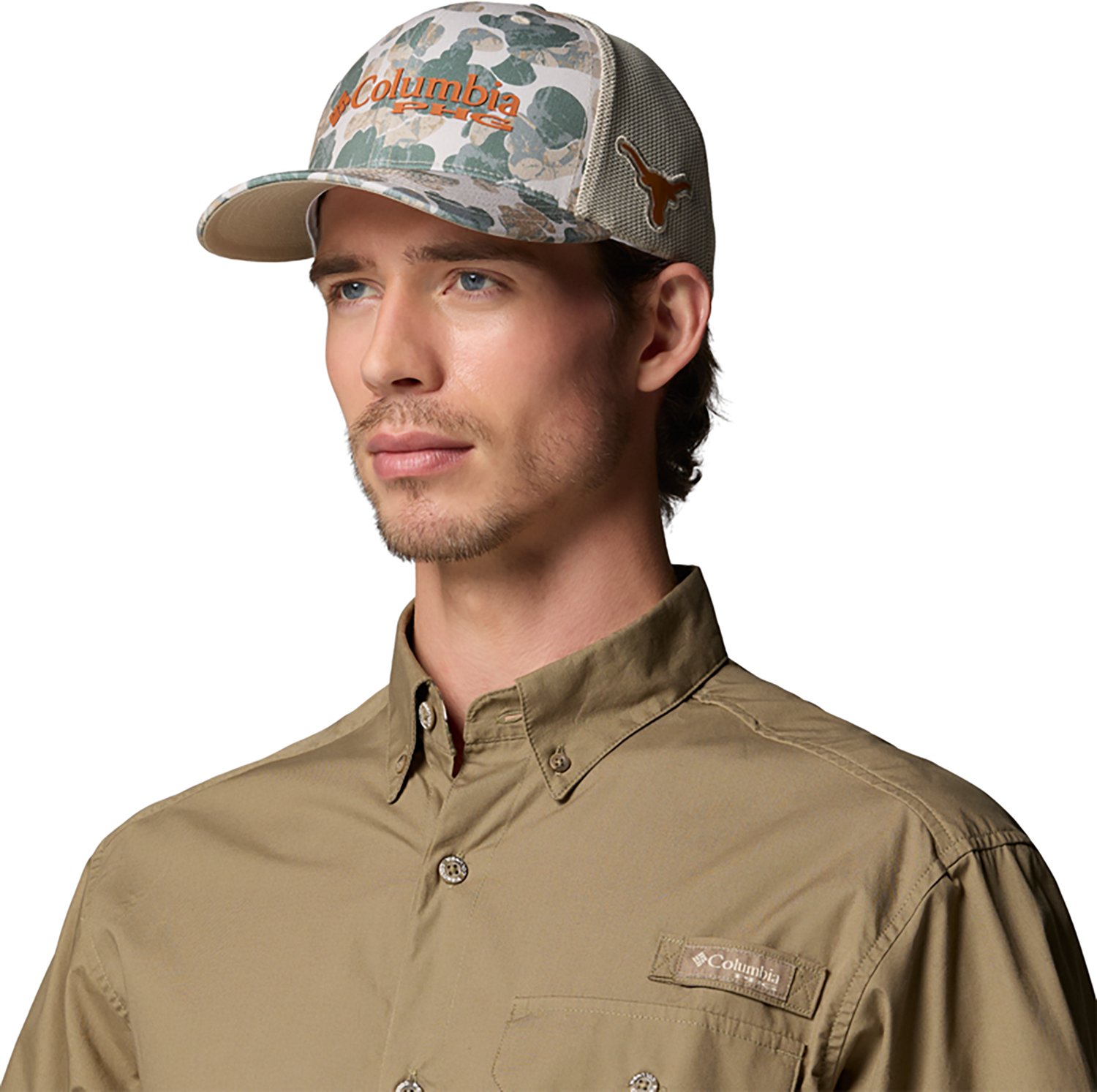 Columbia Sportswear University of Texas PHG Camo Mesh Ball Cap - view number 3