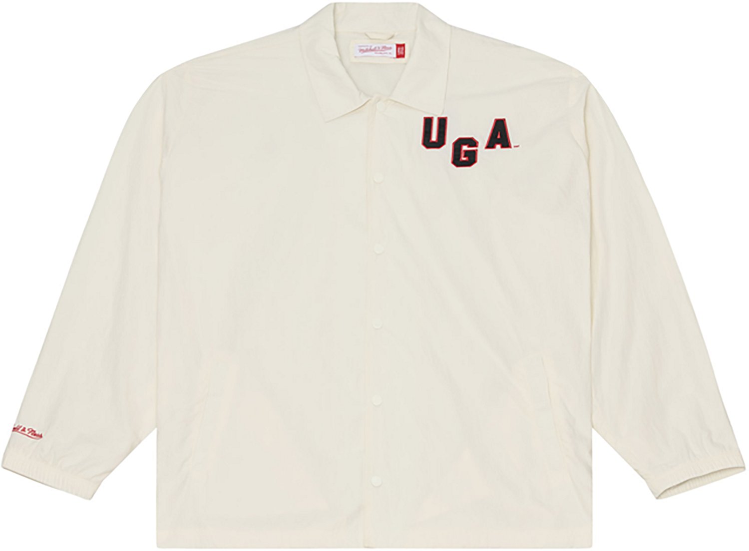 Mitchell & Ness Men's University of Georgia Retro Roots Coachers Jacket
