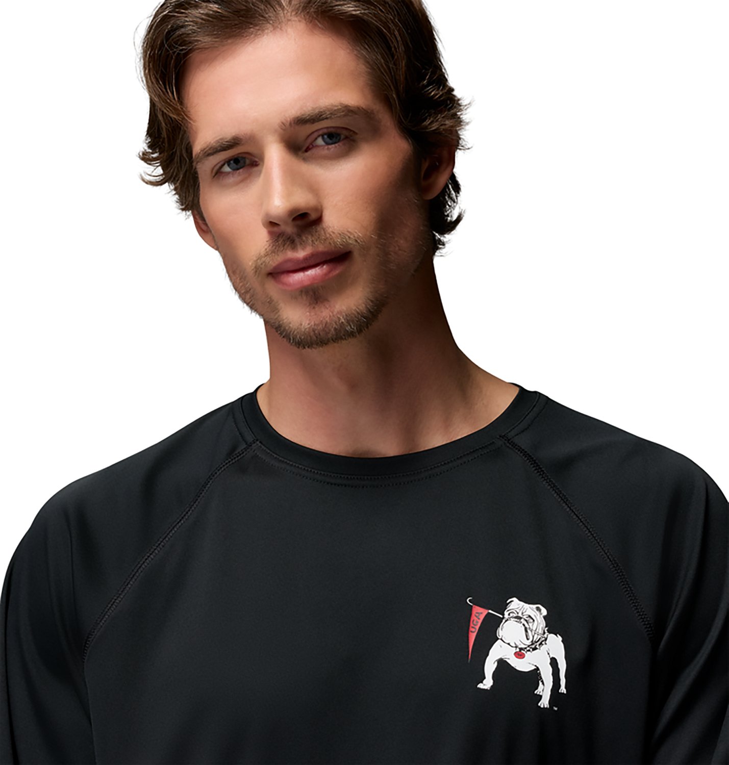 Columbia Sportswear Men's University of Georgia CLG Vault Terminal Tackle Long Sleeve Graphic T-shirt - view number 4