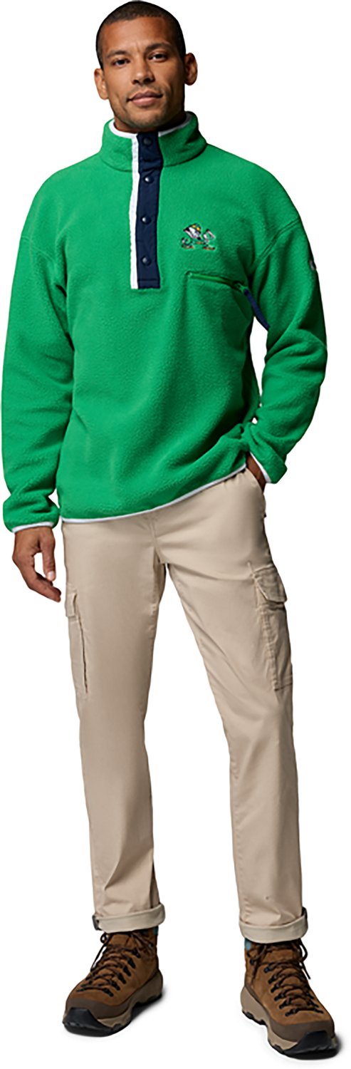 Columbia Sportswear Men's University of Notre Dame CLG Helvetia 1/2-Snap Sweatshirt - view number 5