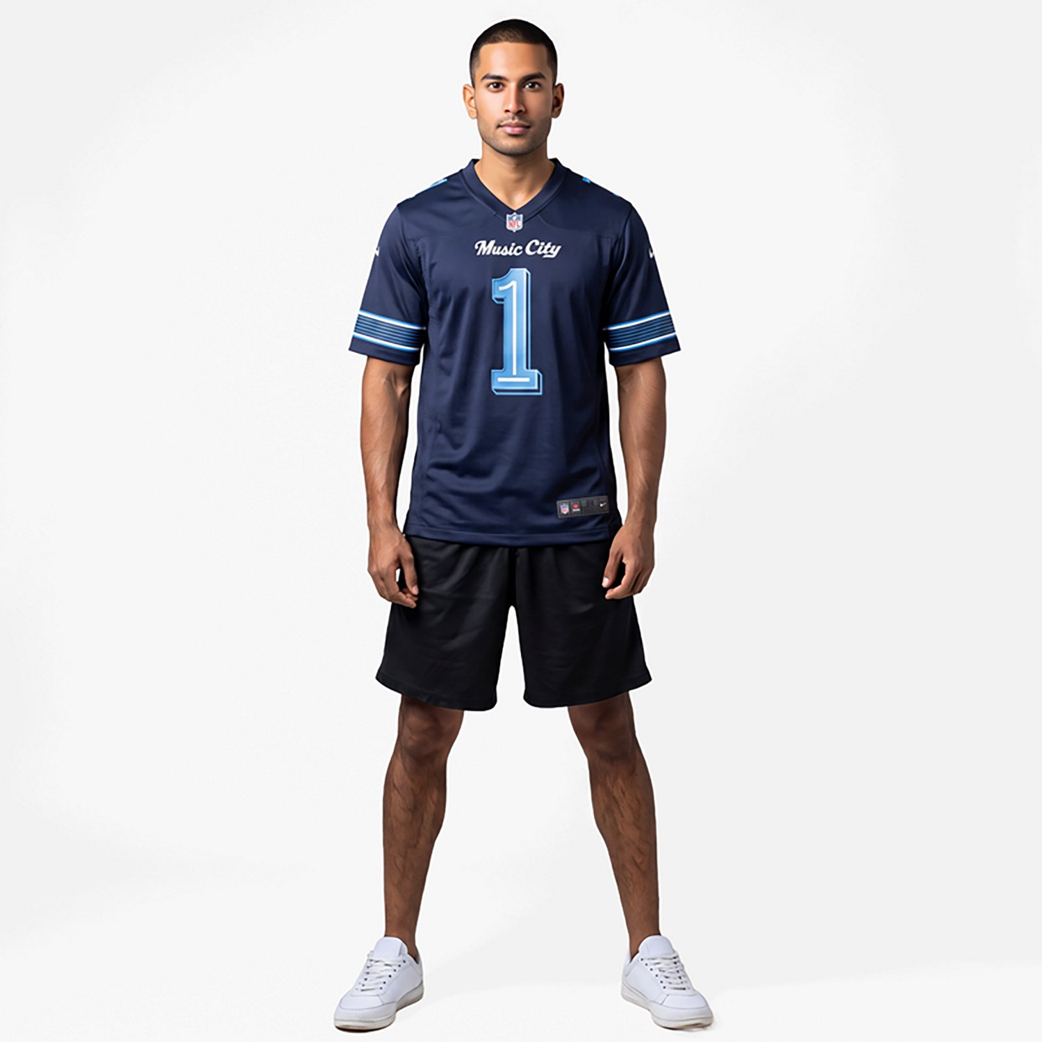 Nike Men's Tennessee Titans Cam Ward #1 Rivalries Game Jersey