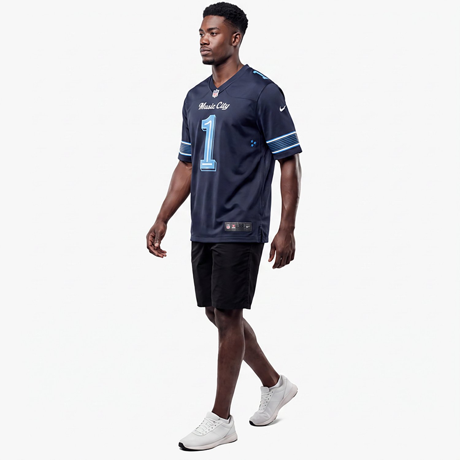 Nike Men's Tennessee Titans Cam Ward #1 Rivalries Game Jersey - view number 2