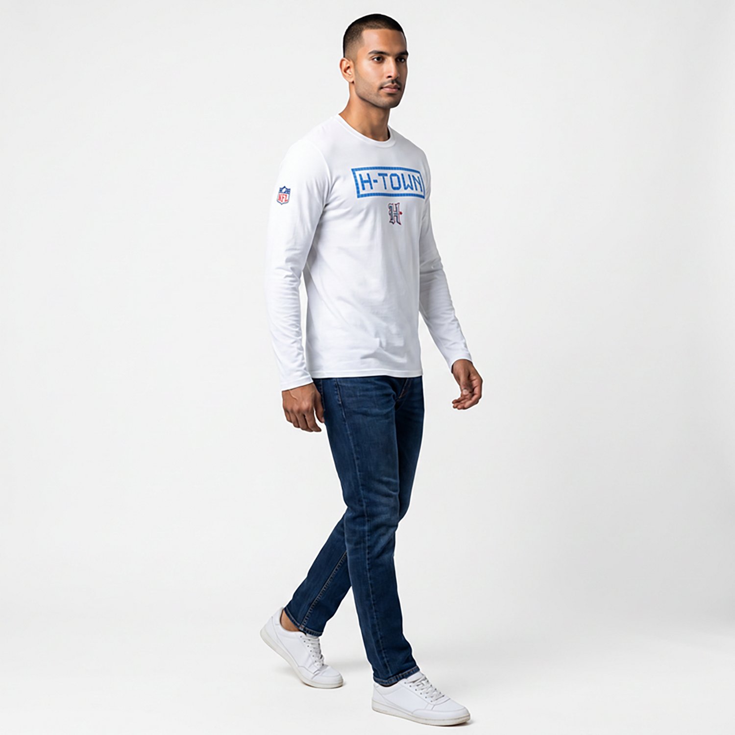 Nike Men's Houston Texans Rivalries Dri-FIT Small Logo Legend Graphic T-shirt