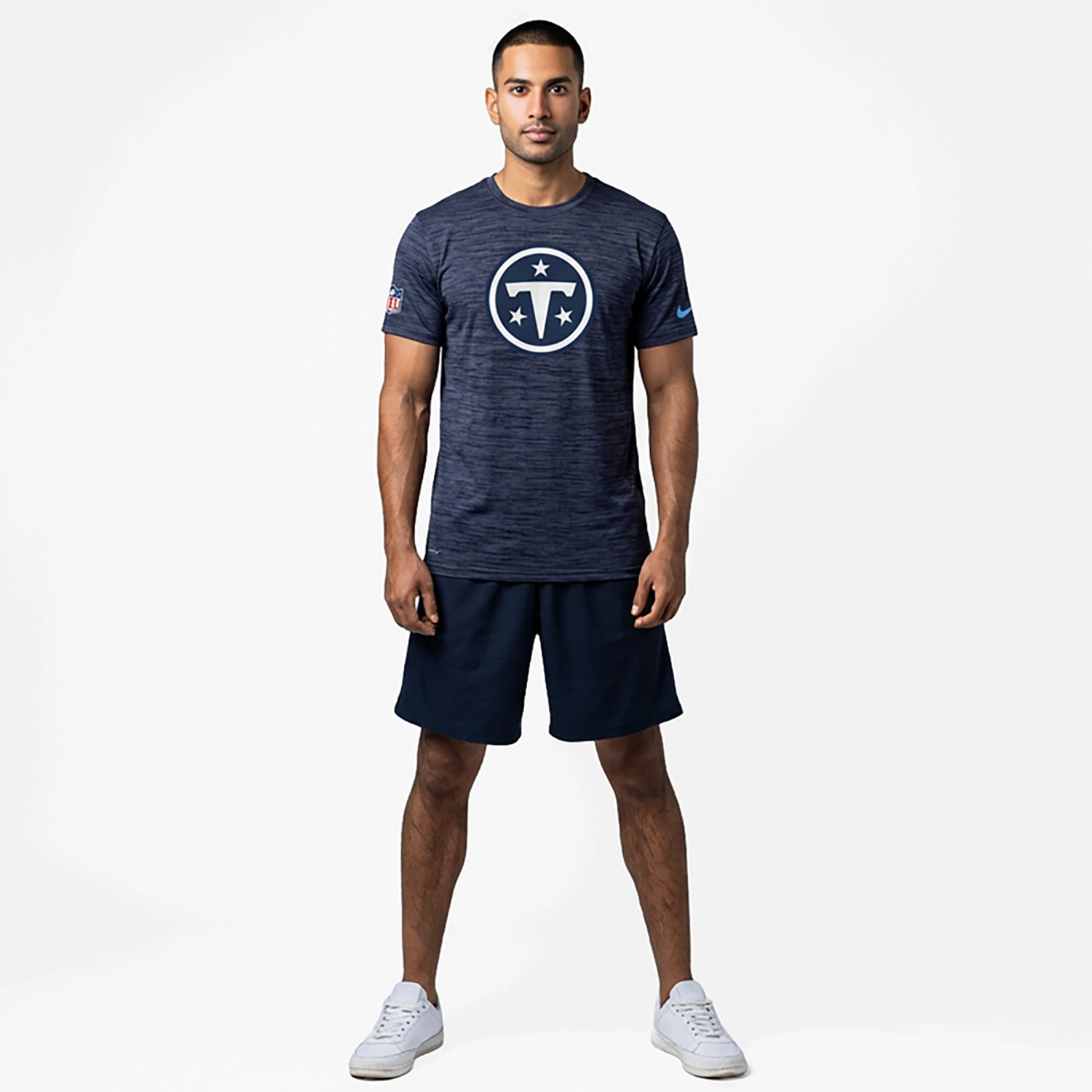 Nike Men's Tennessee Titans Rivalries Dri-FIT Team Issue Velocity Graphic T-shirt