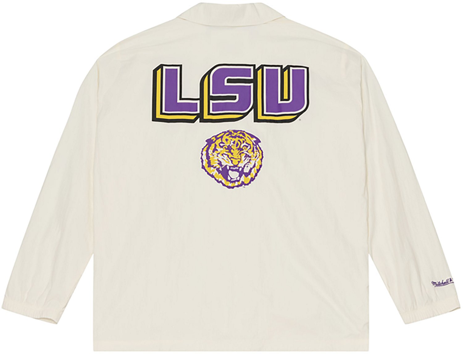 Mitchell & Ness Men's Louisiana State University Retro Roots Coaches Jacket - view number 2