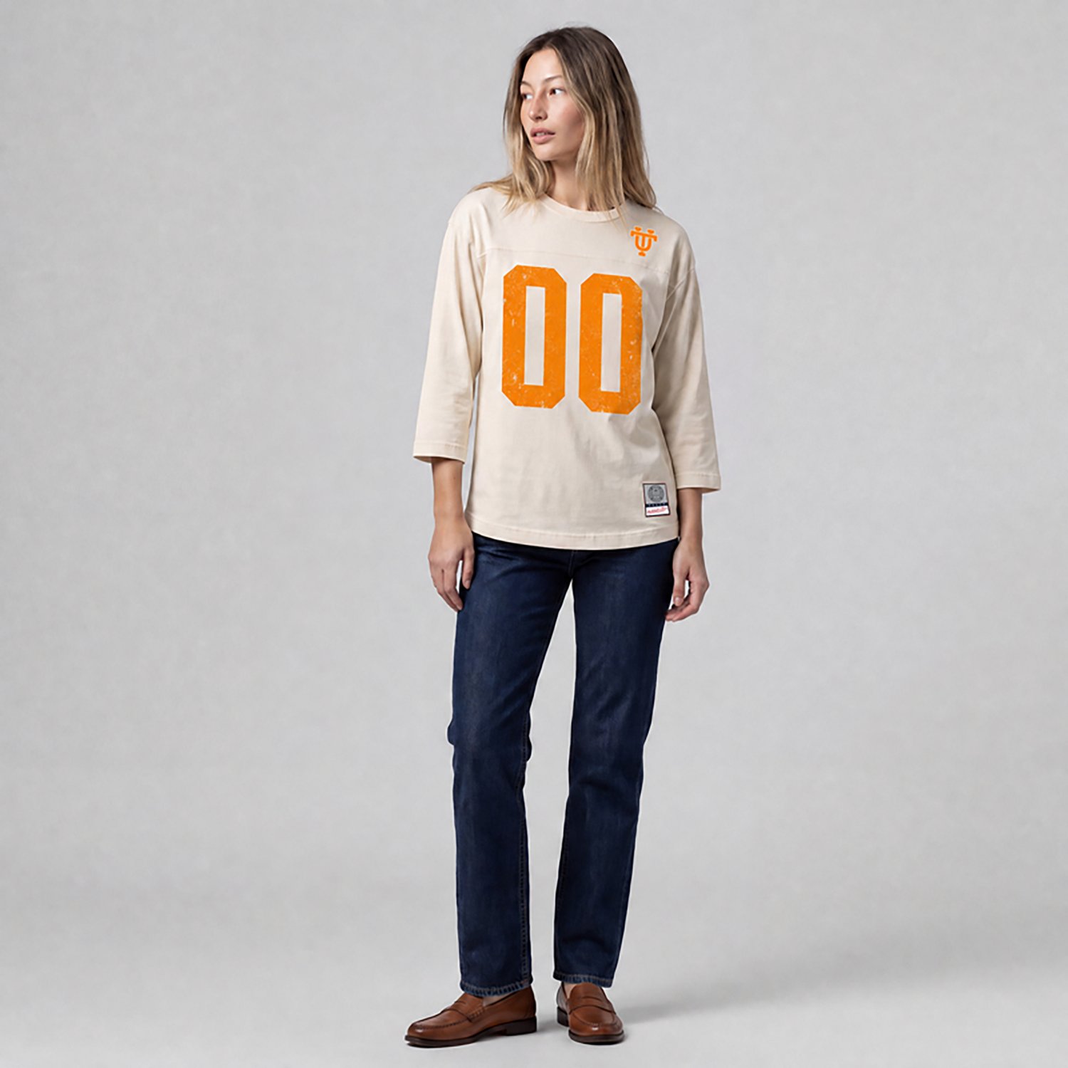 Mitchell & Ness Women's University of Tennessee Retro Roots Oversized Long Sleeve Jersey