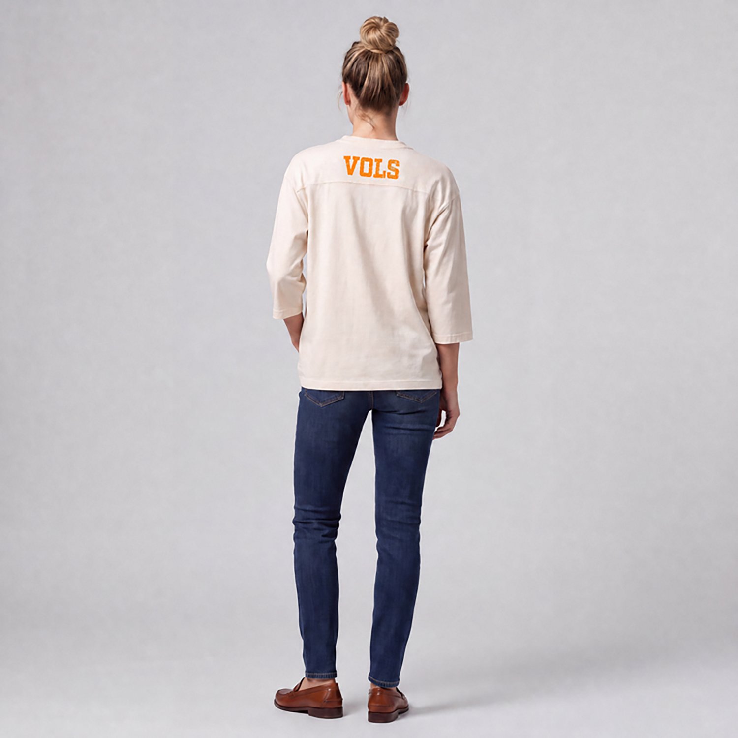 Mitchell & Ness Women's University of Tennessee Retro Roots Oversized Long Sleeve Jersey - view number 2