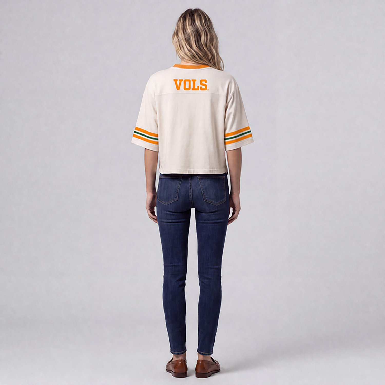 Mitchell & Ness Women's University of Tennessee Retro Roots Crop Boxy Graphic T-shirt - view number 2