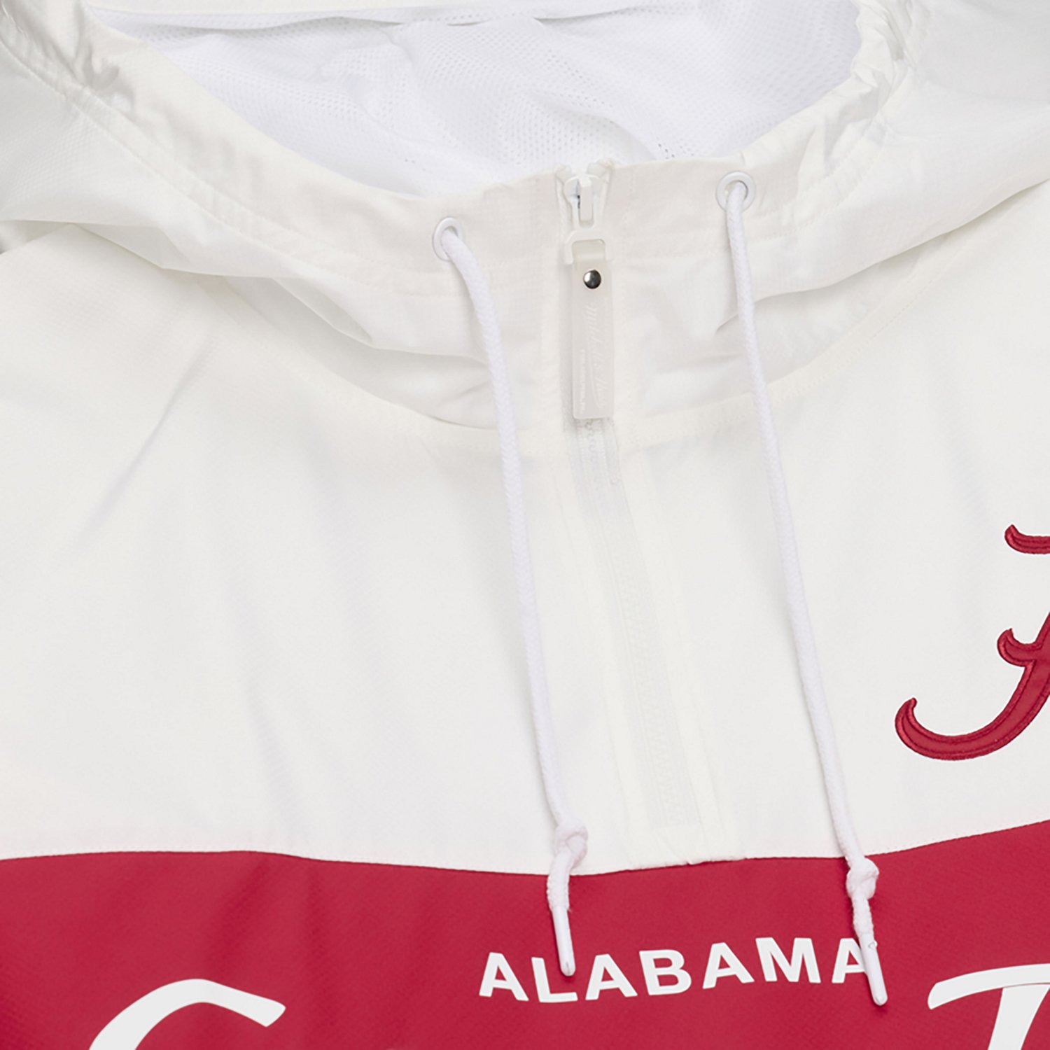 Mitchell & Ness Men's University of Alabama Mascot School Script Head Coach Windbreaker Anorak Jacket - view number 4