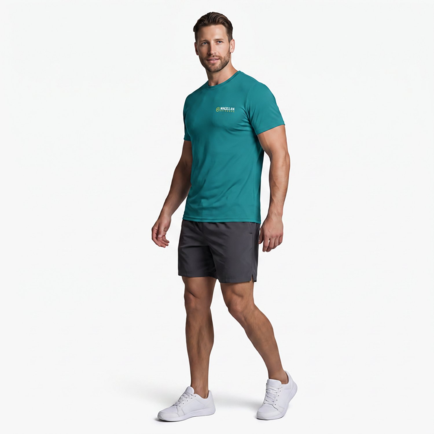 Magellan Outdoors Men's Grunge Stack Short Sleeve T-shirt - view number 3