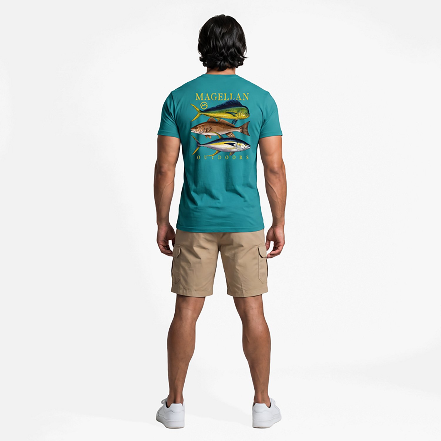 Magellan Outdoors Men's Grunge Stack Short Sleeve T-shirt - view number 4