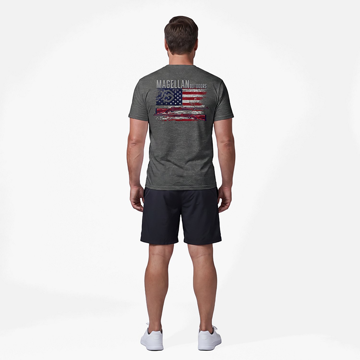 Magellan Outdoors Men's Rifle Flag Short Sleeve T-shirt - view number 3