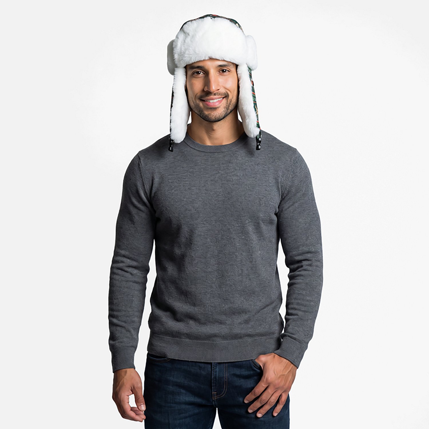 Magellan Outdoors Men's Warm Holiday Fairisle Trapper Hat