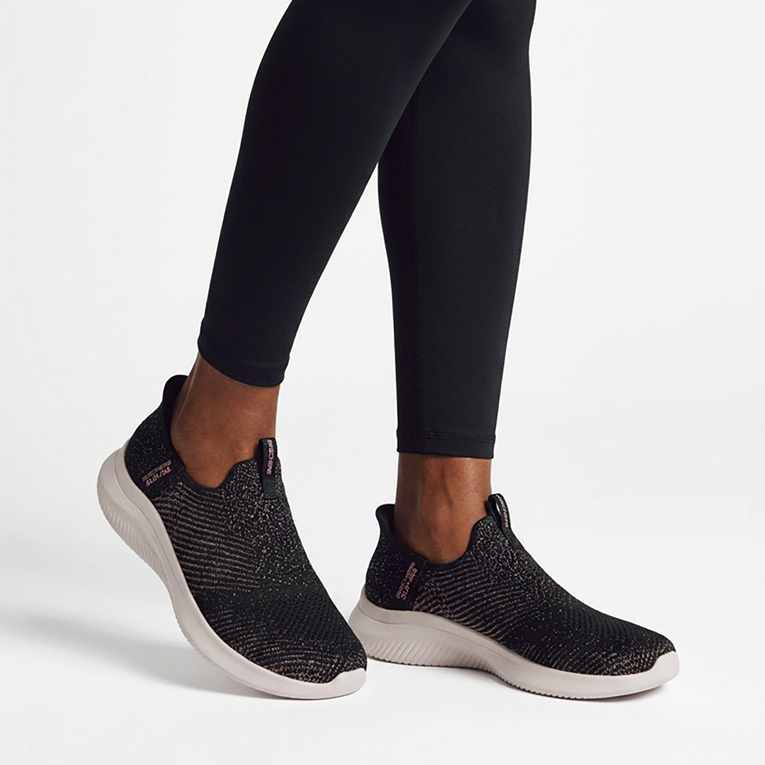 SKECHERS Women's Ultra Flex 4.0 Midnight Sparkles Shoes - view number 6