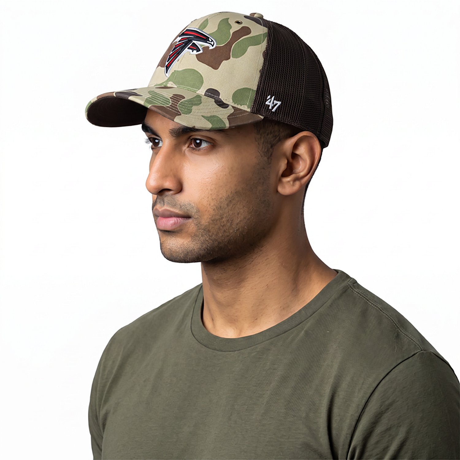 '47 Atlanta Falcons Carhartt Duck Camo Trucker Cap