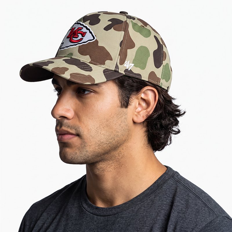 '47 Brand Men's Camo Kansas City Chiefs Duck Camo Relaxed Hitch Hat - Camo