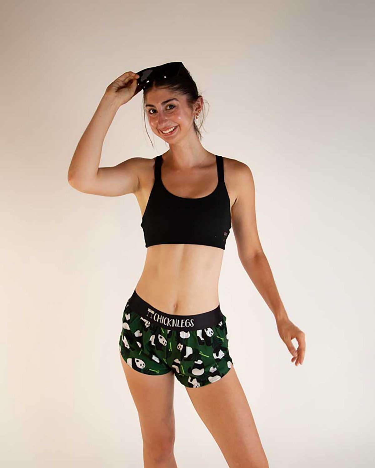 ChicknLegs Women's Pandas Split Shorts 1.5 In - view number 5
