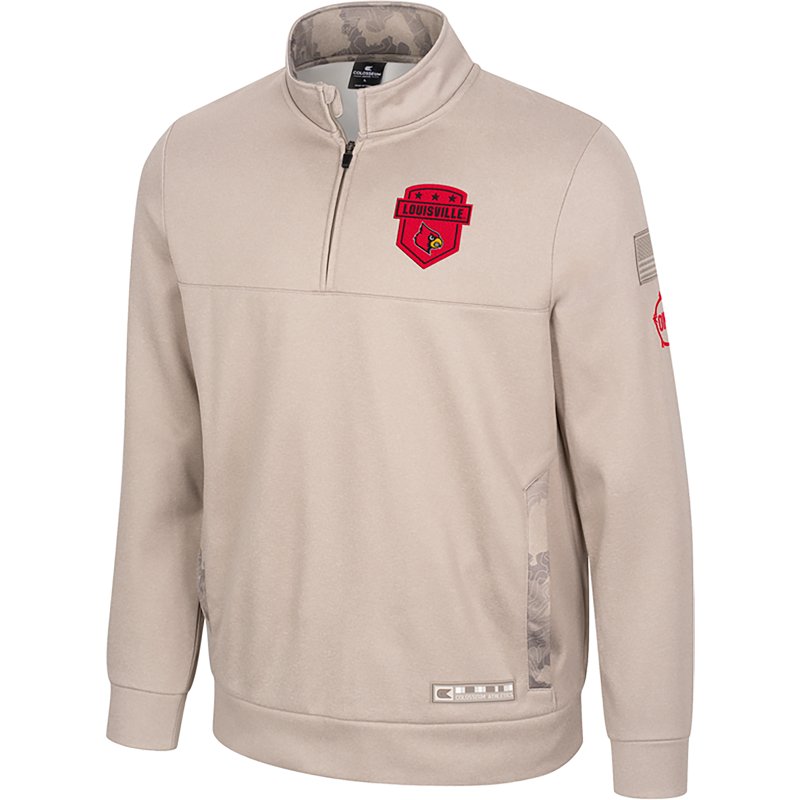 Colosseum Athletics Men's University of Louisville OHT Norfolk 1/4 Zip