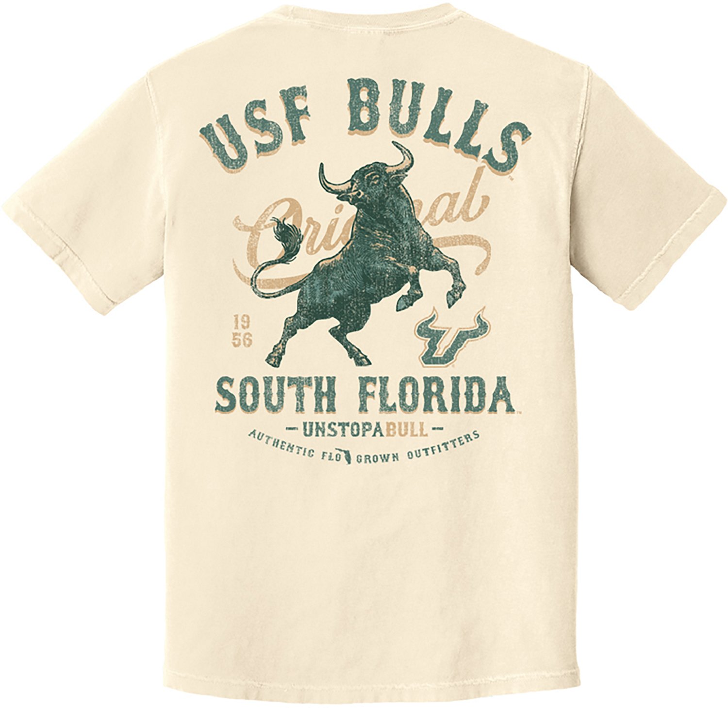 FLOGROWN Men's University of South Florida Vintage Mascot Graphic T-shirt - view number 2