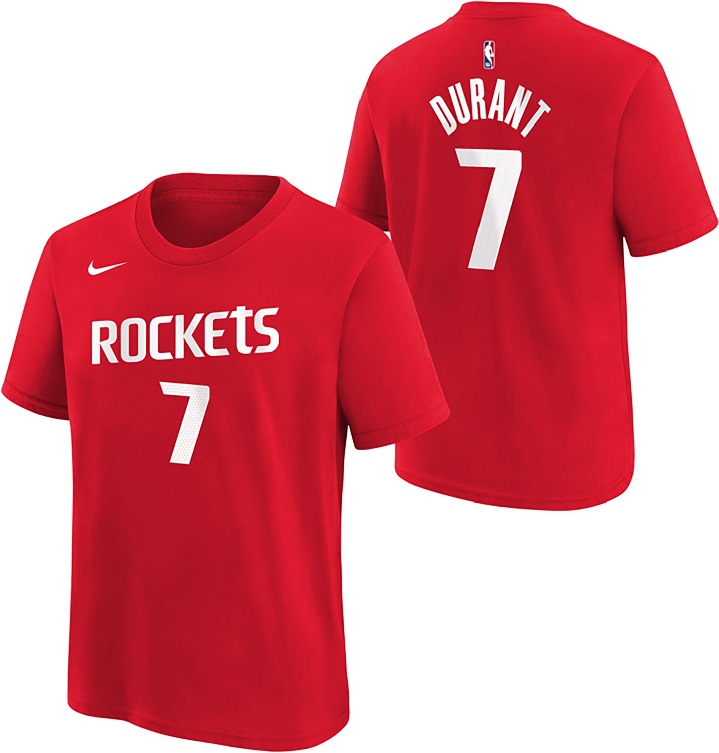 Nike Boys' Houston Rockets Kevin Durant #7 Icon Graphic T-shirt - view number 3