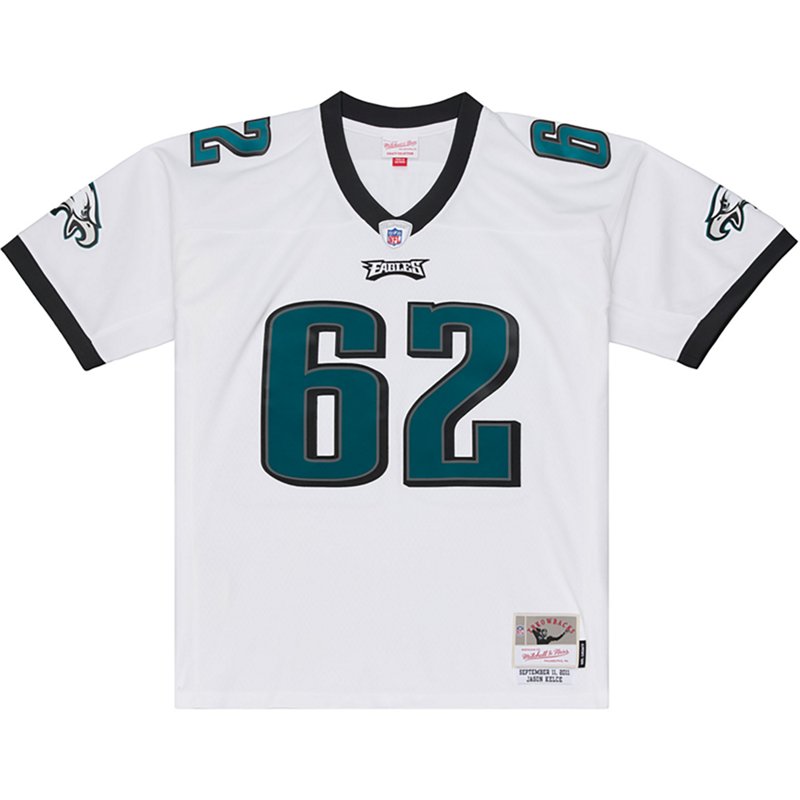 Mitchell & Ness Men's Jason Kelce White Philadelphia Eagles 2011 Legacy Replica Player Jersey - White
