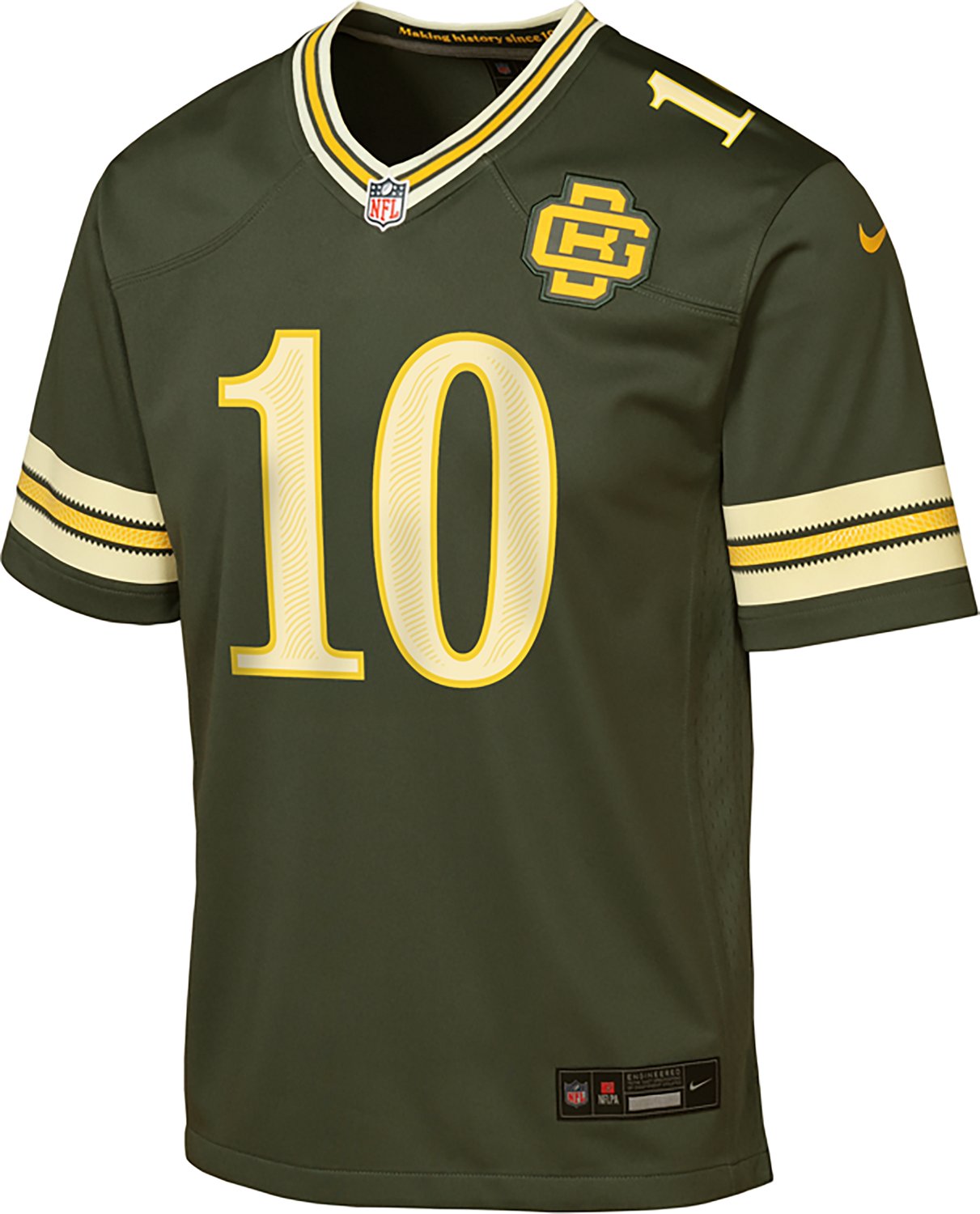 Nike Boys' Green Bay Packers Jordan Love #10 Rivalry Jersey