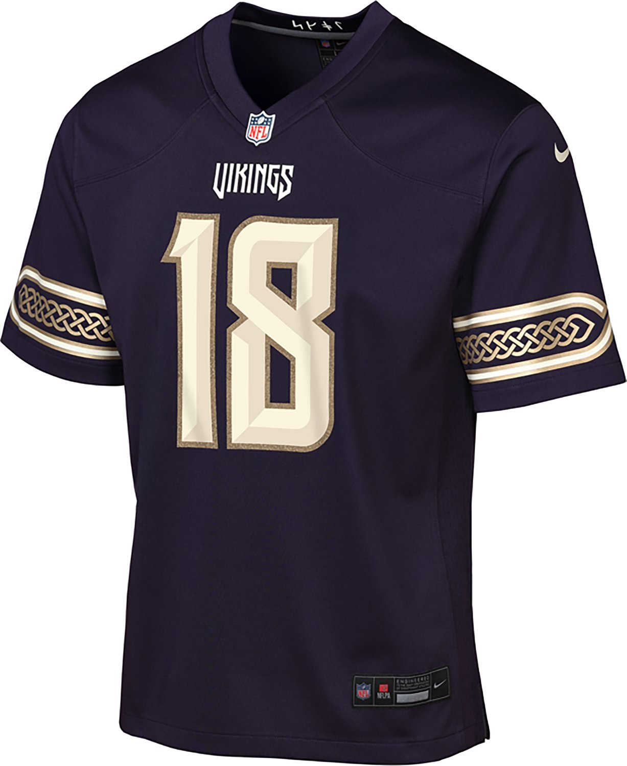 Nike Boys' Minnesota Vikings Justin Jefferson #18 Rivalry Jersey
