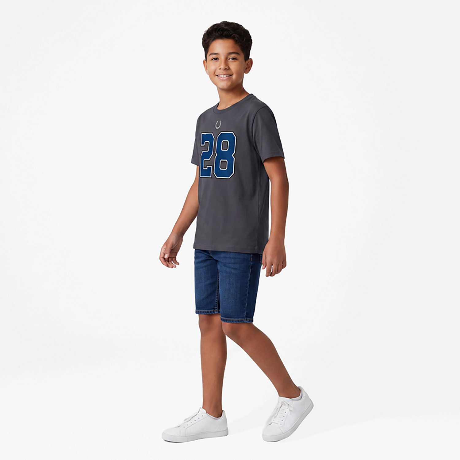 Nike Boys' Indianapolis Colts Jonathan Taylor Rivalry Name and Number T-Shirt - view number 3