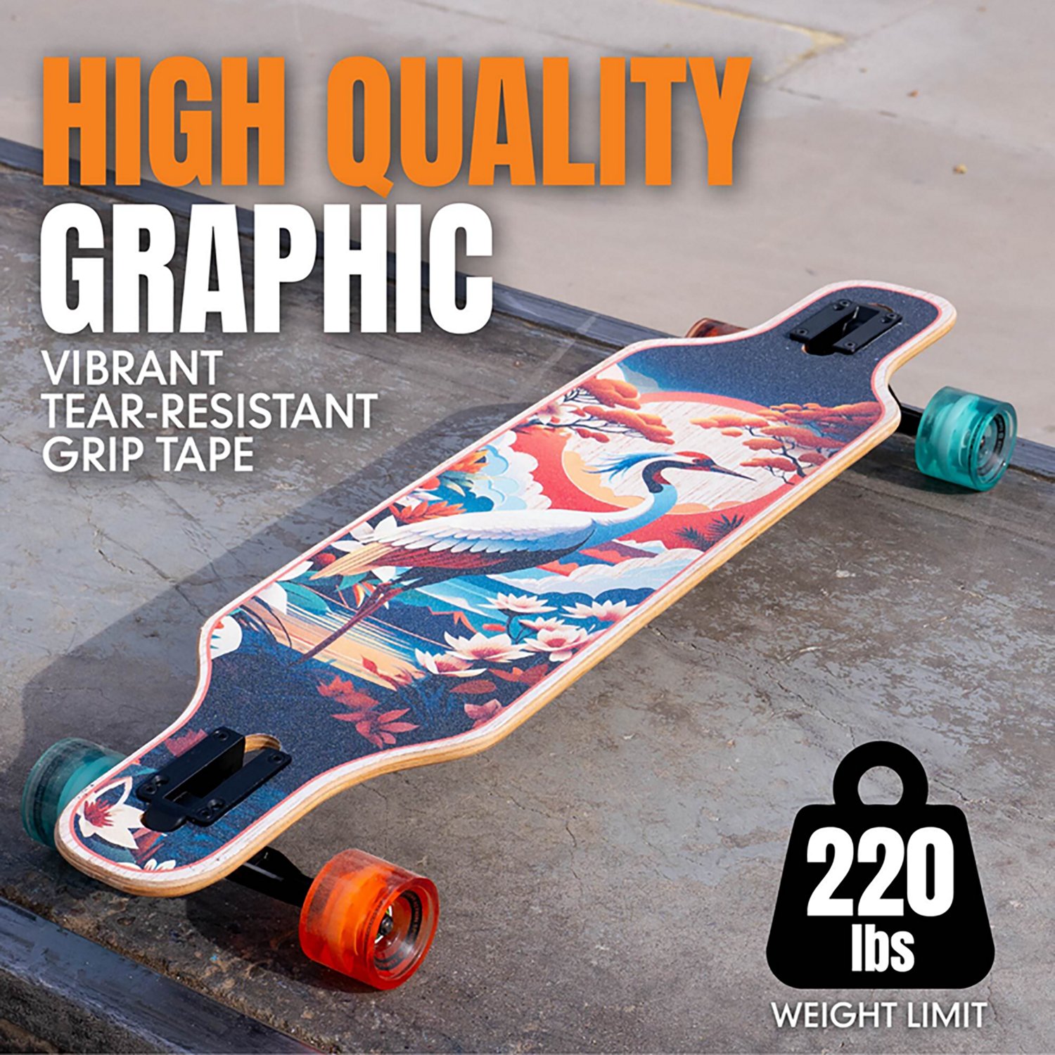 Madd Gear 36 in Crane Lake Dropthrough Longboard - view number 2