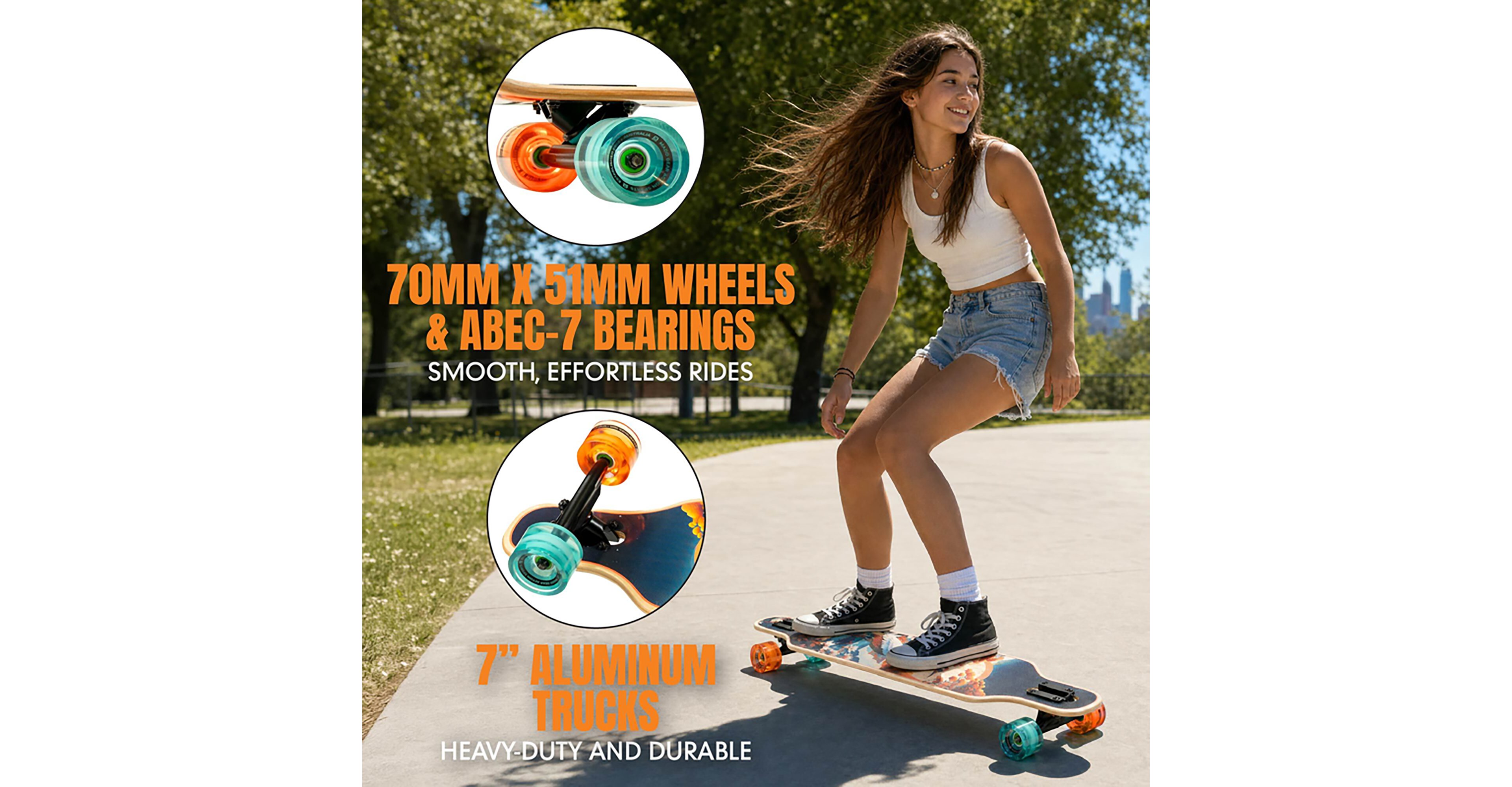 Madd Gear 36 in Crane Lake Dropthrough Longboard