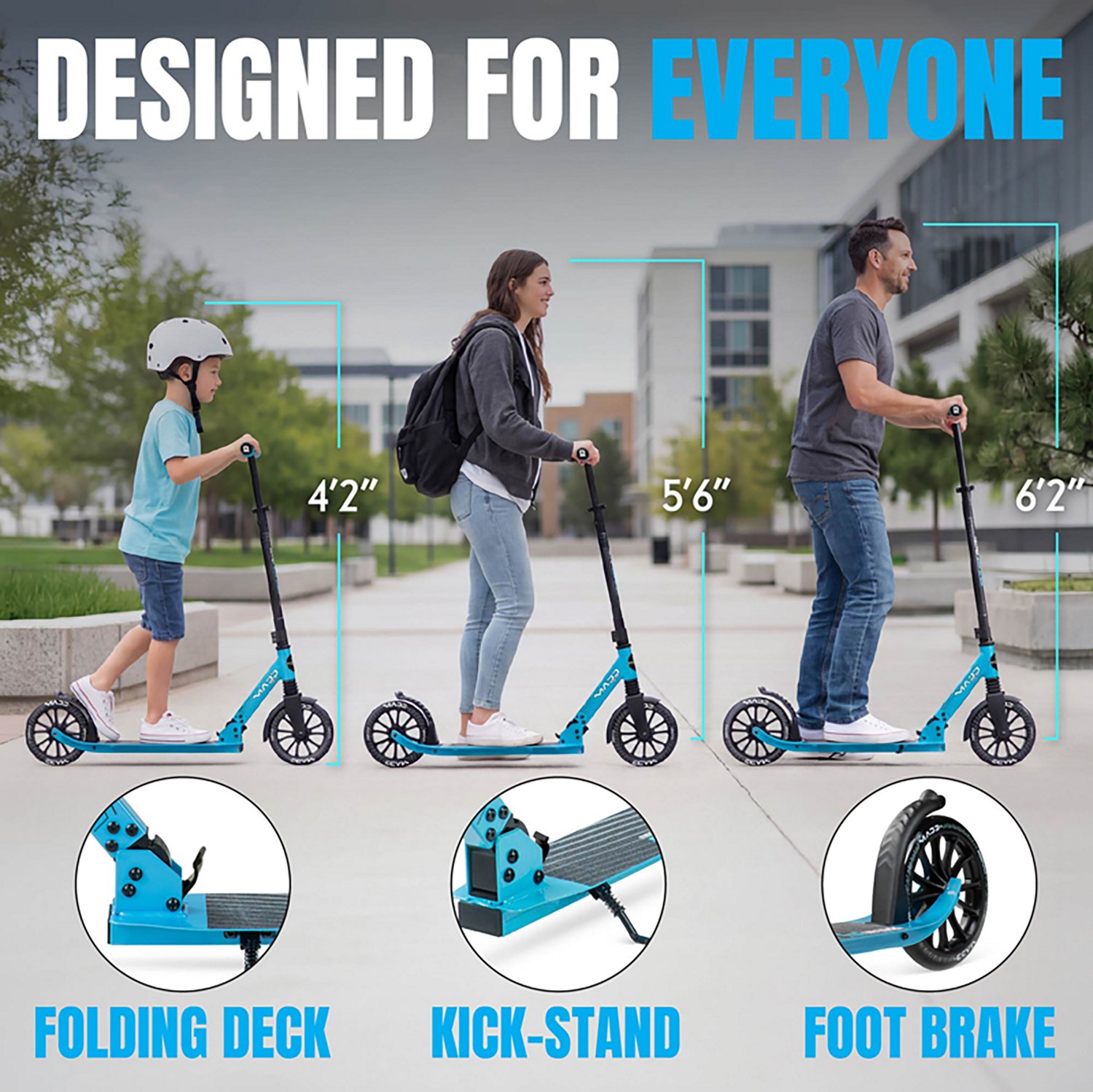 Madd Gear Metro City 250 Folding Kick Scooter - view number 6