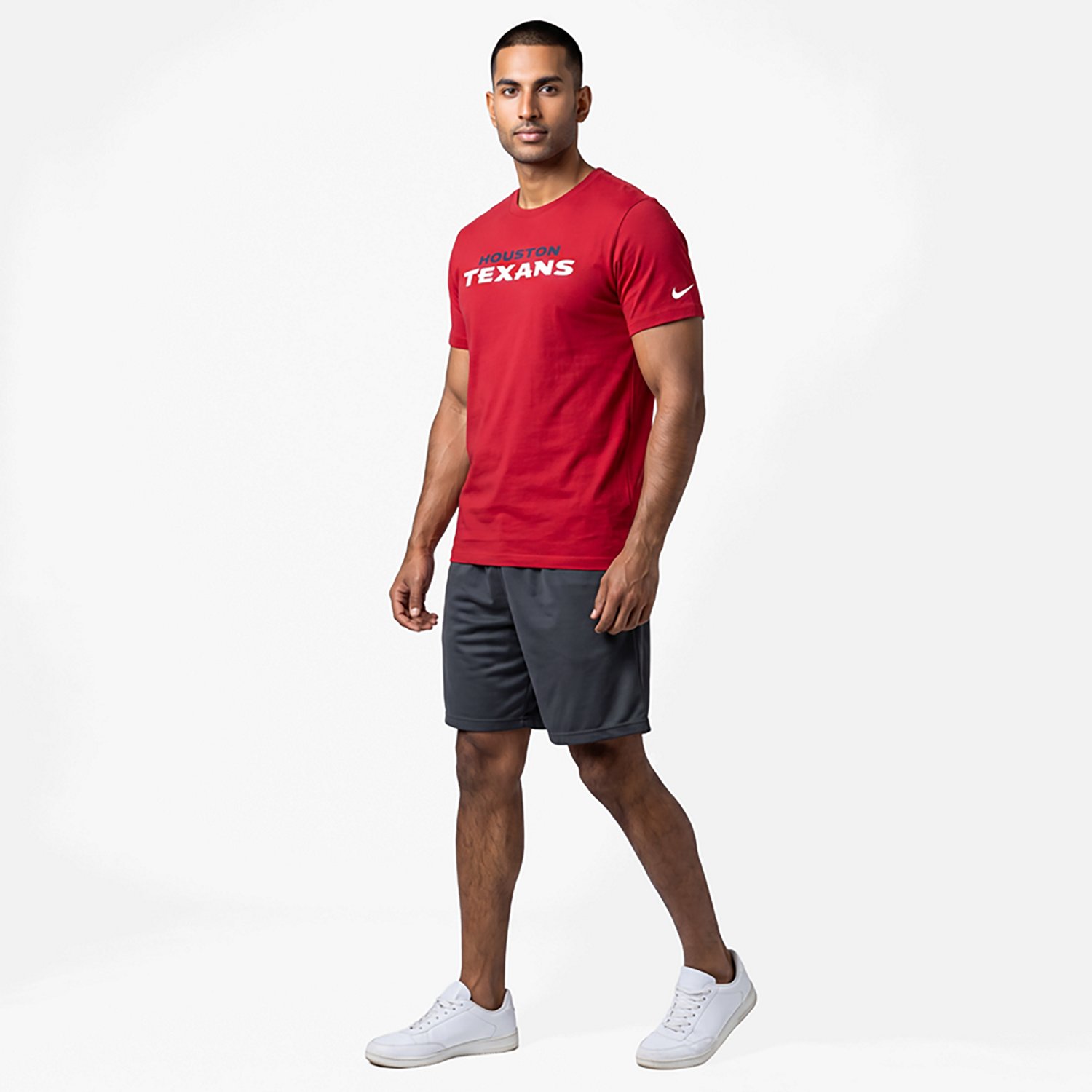 Nike Men's Houston Texans Wordmark Logo Graphic T-shirt - view number 2