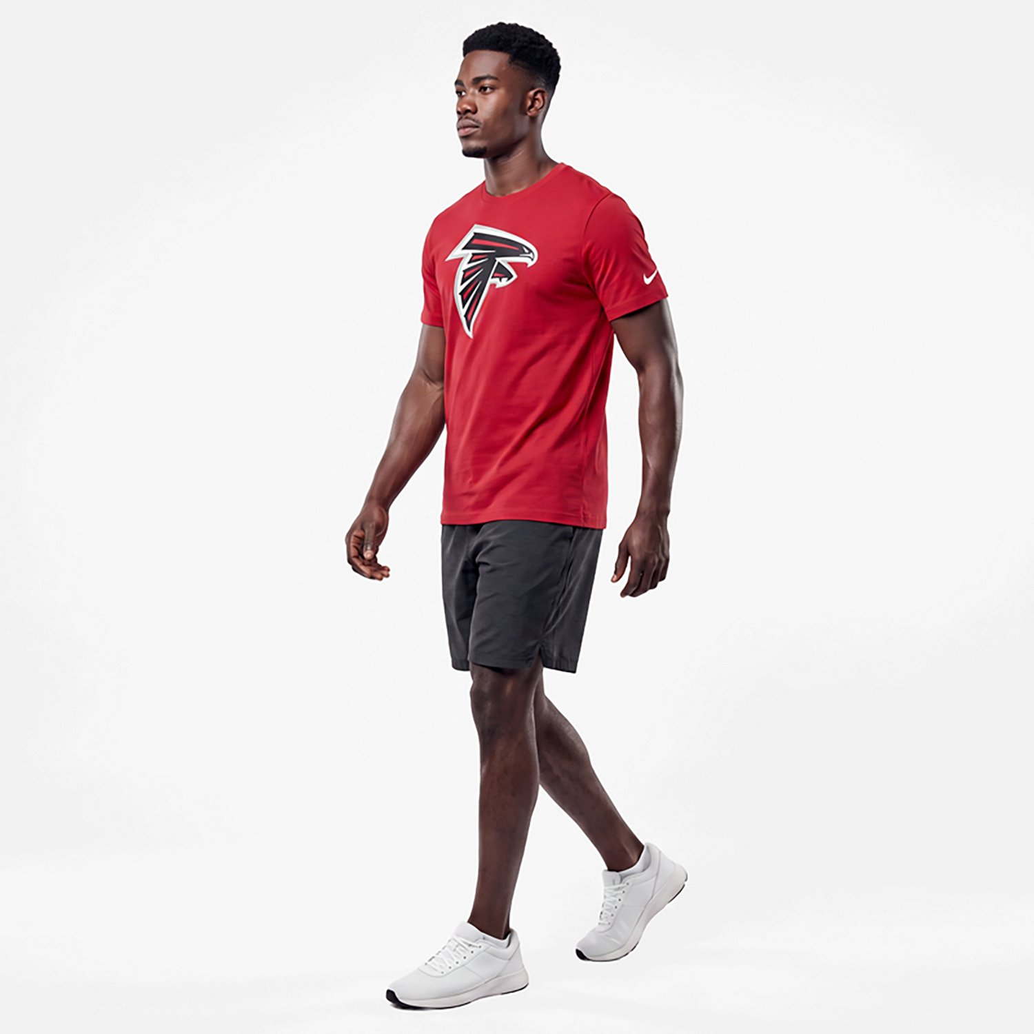 Nike Men's Atlanta Falcons Essential Logo Graphic T-shirt - view number 2