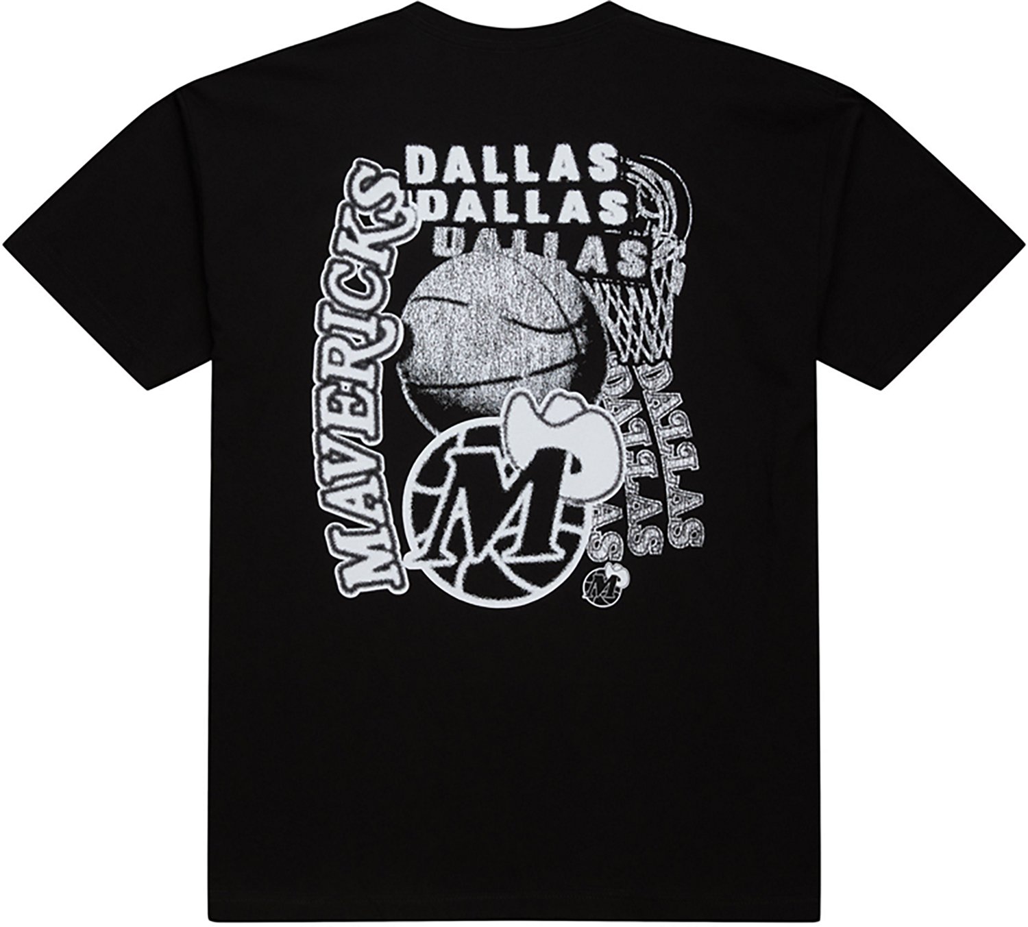 Mitchell & Ness Men's Dallas Mavericks Overlap Graphic T-shirt - view number 2