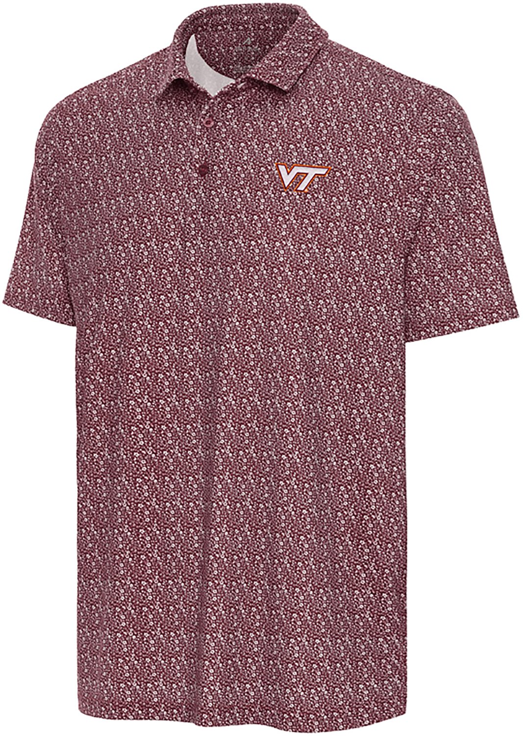 Antigua Men's Virginia Tech Botanic Polo Shirt