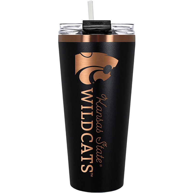 Great American Products Kansas State Black and Copper Big Slim 32 oz Tumbler