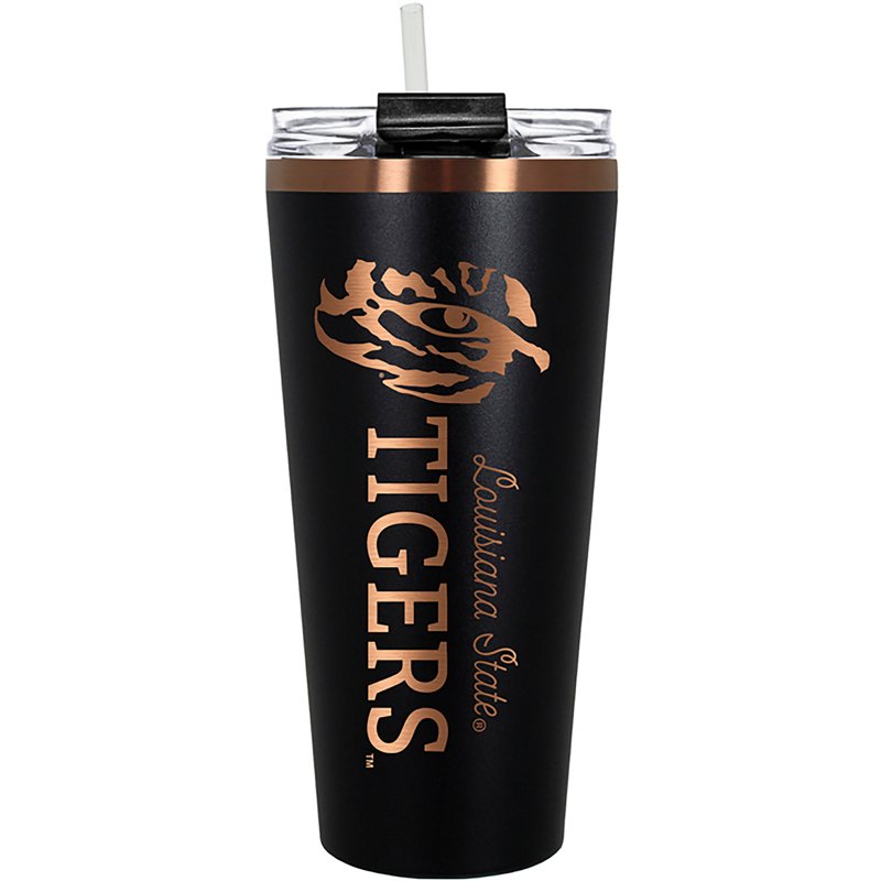 Great American Products LSU Black and Copper Big Slim 32 oz Tumbler