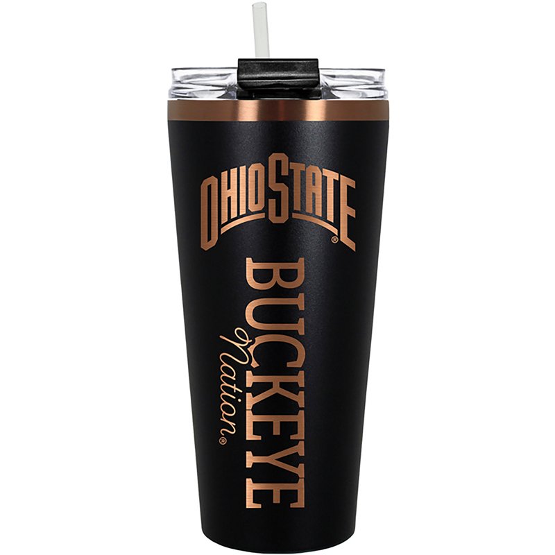 Great American Products Ohio State Black and Copper Big Slim 32 oz Tumbler