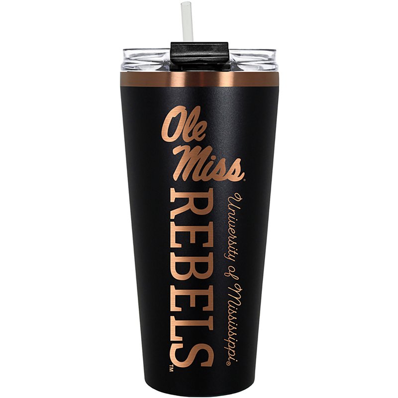 Great American Products Ole Miss Black and Copper Big Slim 32 oz Tumbler