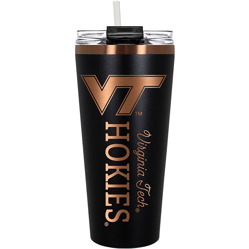 Great American Products Virginia Tech Black and Copper Big Slim 32 oz Tumbler