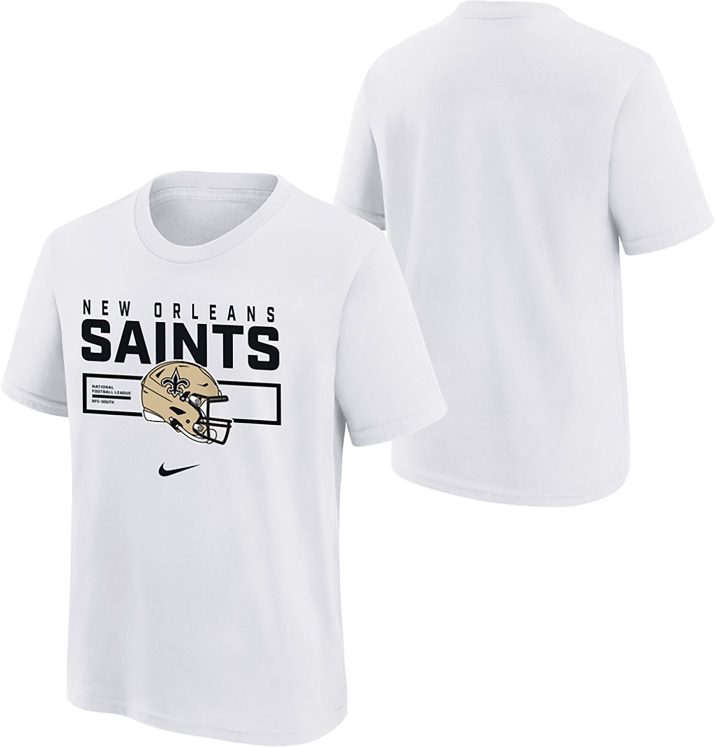 Nike Boys' New Orleans Saints Helmet Essential T-Shirt - view number 3