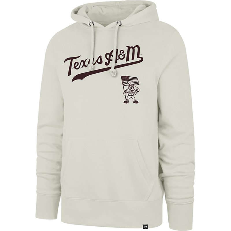 '47 Men's Texas A&M Aggies Ol' Sarge Flag Logo Hoodie, Medium, Tan