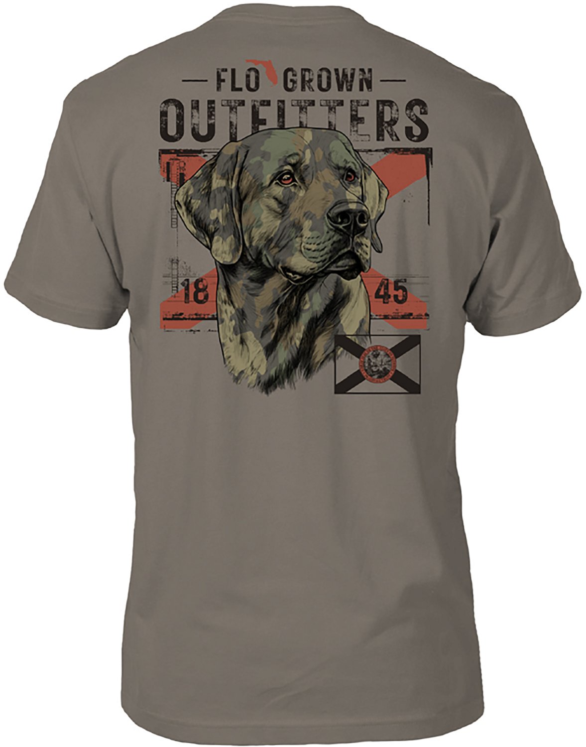 FLOGROWN Men's Camo Dog Graphic T-shirt - view number 2