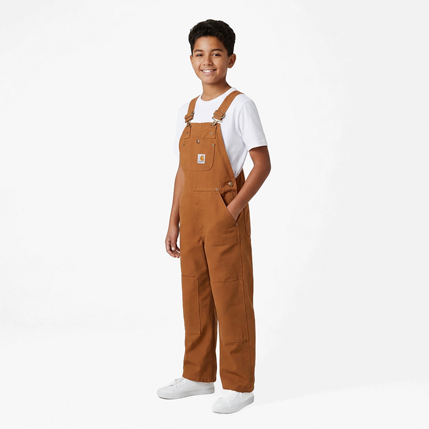 Carhartt Boys' 4-7 Duck Washed Bib Overall