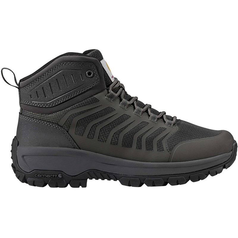 Carhartt Men's Dearborn Mid Fabric Composite Toe Work Boots, Size 9, Mud Grey