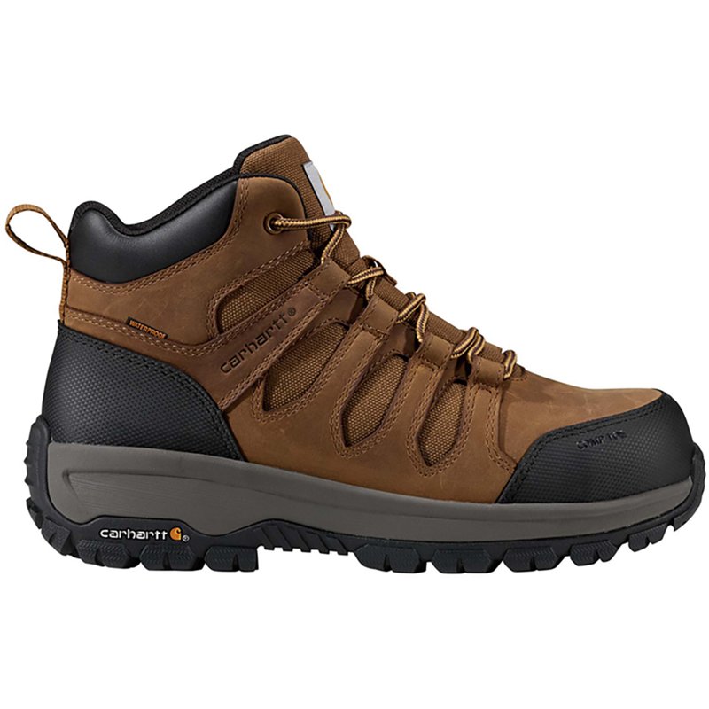 Carhartt Men's Dearborn Mid Waterproof Composite Toe | Bison Brown Oil Tan | 7 M
